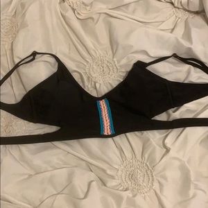 black bikini top